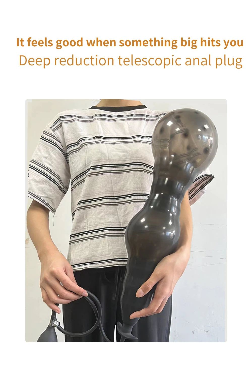 BDSM Vibrator Inflatable Anal Plug Huge Butt Plug Dildo Pump Vaginal Anus Expansion Prostate Massager Sex Toys for Woman Men Gay