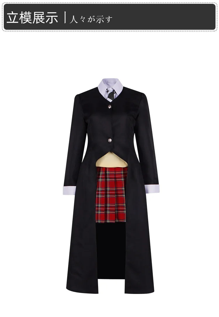 Maka Albarn Cosplay Anime Soul Eater Costume Women Girl Skirt Uniform Suit Wig Halloween Party Role Play Outfit Maka Cos Prop