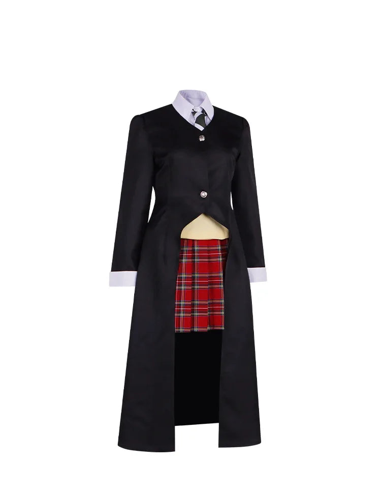 Maka Albarn Cosplay Anime Soul Eater Costume Women Girl Skirt Uniform Suit Wig Halloween Party Role Play Outfit Maka Cos Prop