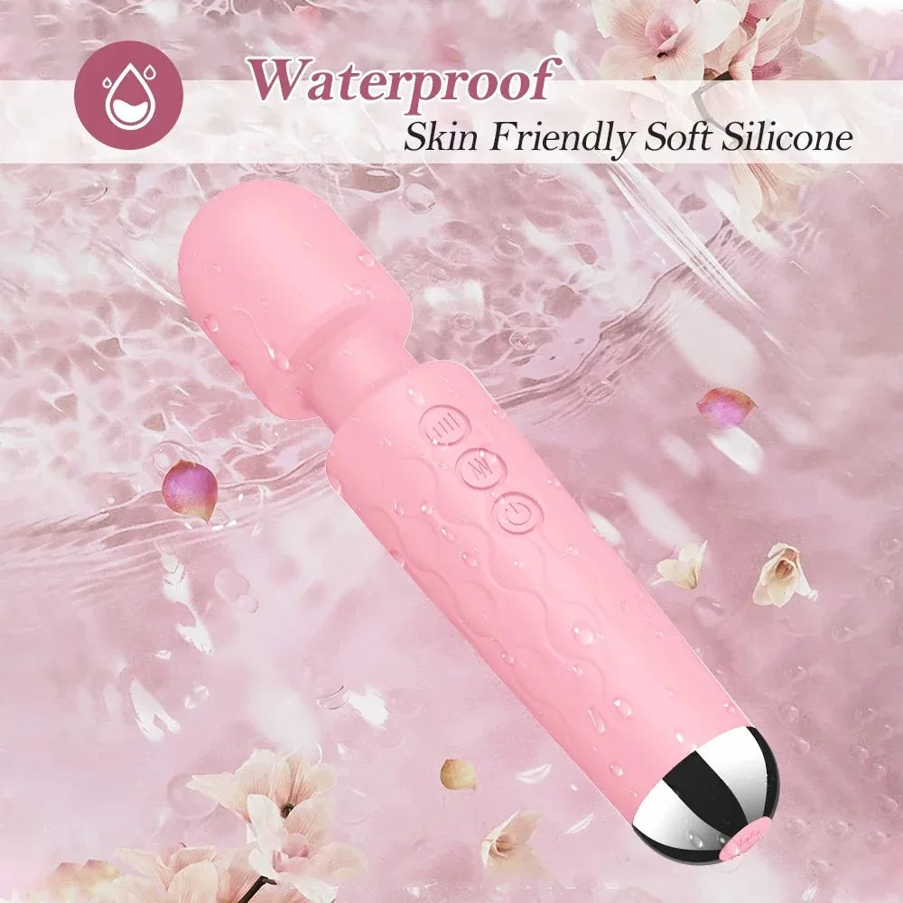 Powerful High Frequency Vibrators  Female 20 Speeds Magic-Wand G Spot Clitoris Stimulator Anal Women Masturbation Adult Sex Toys