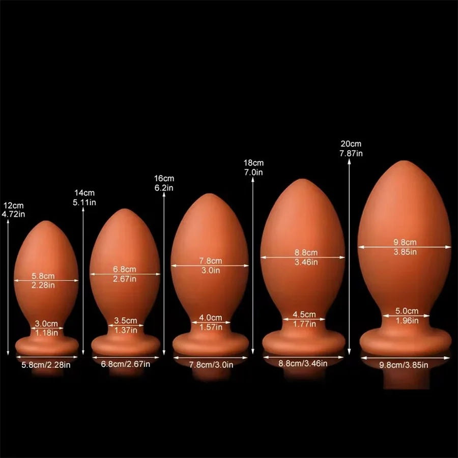 Soft Silicone Anal Plug Giant Anal Beads Balls Dilator Expander Prostate Massage Butt Plug Sex Toys For Women Men Adult 18+