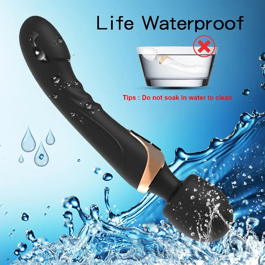 Vibrator Powerful Dildos Dual Motor Silicone Large Size Wand G-spot Massager For Couple Clitoris Stimulator For Adults Sex Toy