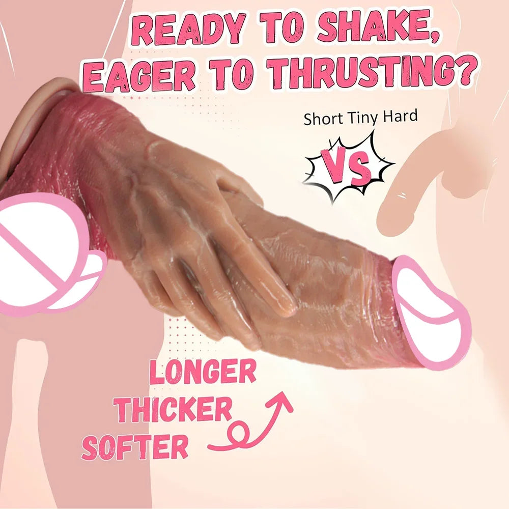 Oversized Realistic Dildos Fisting Dildo Thick Penis Adult Sex Toys For Women Vaginal Masturbation Big Dick With Suction Cup