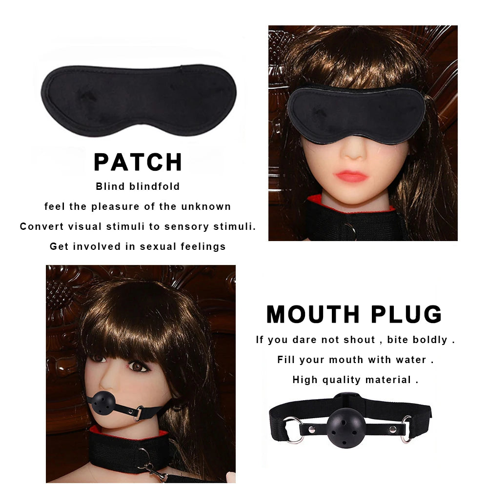 Vibrators sexy toys for women couples adult 18 Handcuffs erotic accessories bondage gear Mask anal plug penis ring dildo sex kit