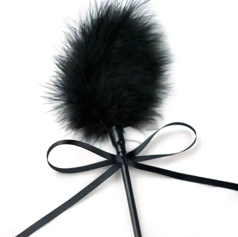 BDSM Feather Tickling Bondage Erotic Punishment Fetish Leather Spanking Paddle Play Whip Sex Toys Couple Woman Lover