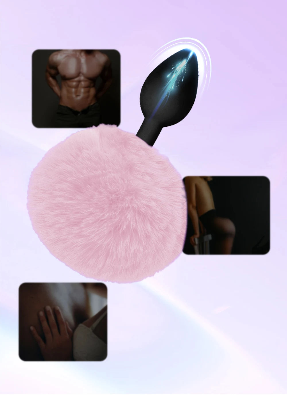 Anal Plug Sexy Fox Tail Vaginal Plug  Anal Vibrator Dildo Masturbation Men Prostate Massager Female Masturbator Anal Masturbatin
