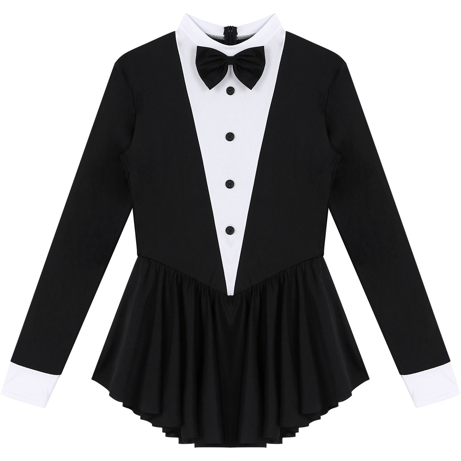 Womens Magician Waitress Cosplay Cosplay Costume Gymnastics Ballet Leotard Adult Tuxedo Outfits Clubwear Figure Skating Dress