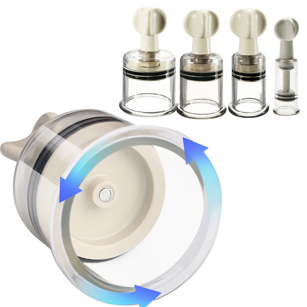 Professional Cupping Medical Chinese Vacuum Body Massager Stimulation Vacuum Cupping Nipple Sucker Inverted Suction Enlarger Cup