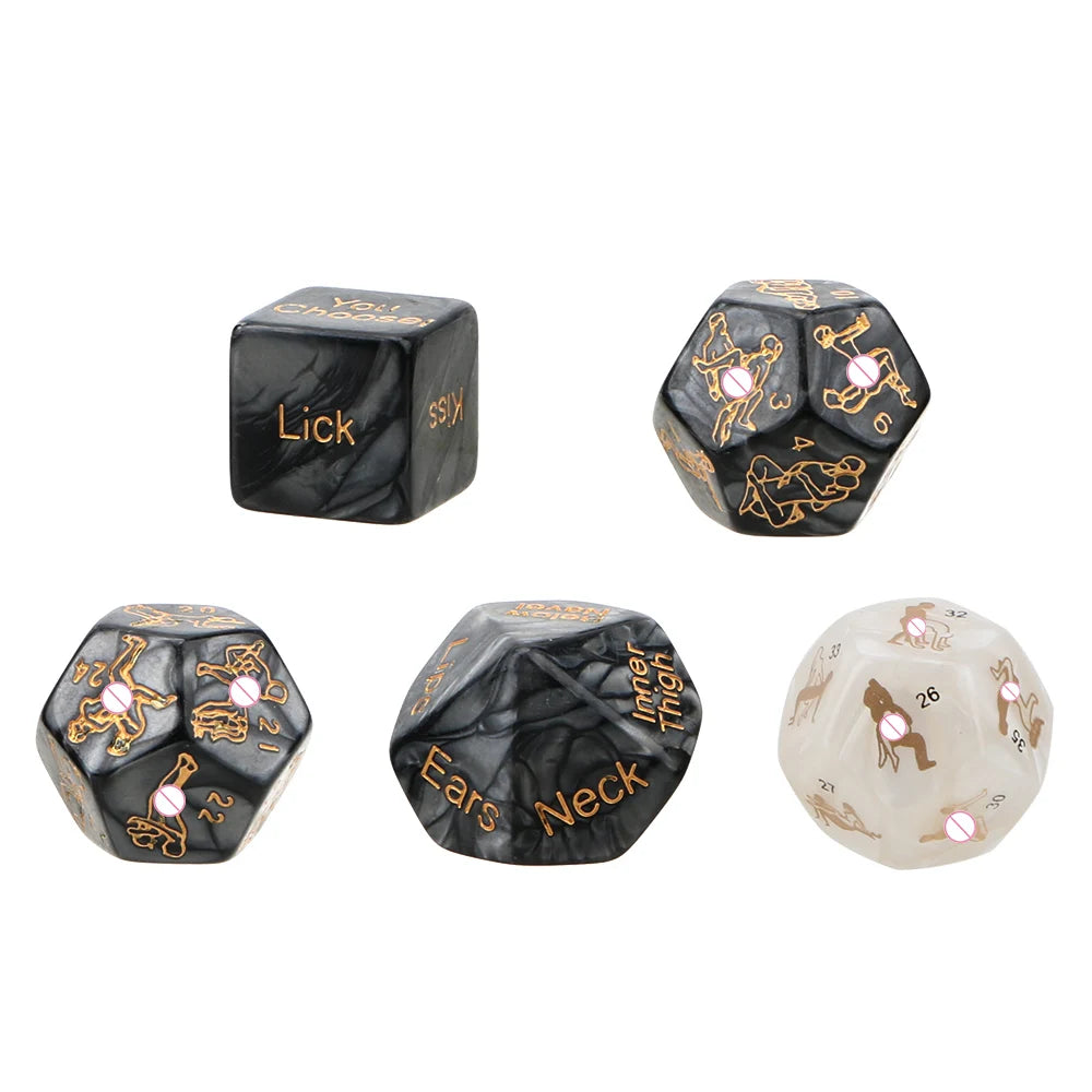 Adult Sex Toys Love Sexy Posture Humour Gambling 5 pcs/set Bar Toy Couple Gift Sex Dice Sex Toys for Couple