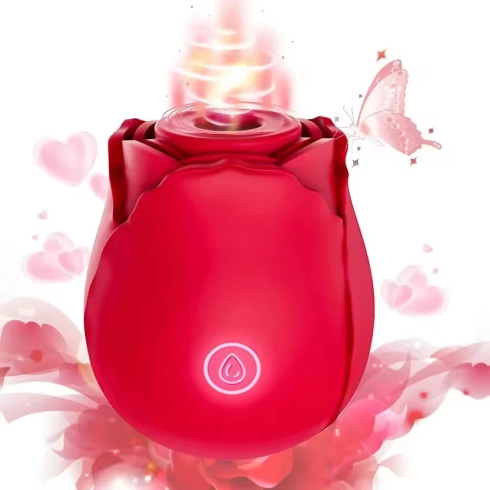10 Speed Rose Vibrator G-spot Dildo Powerful Vaginal Clitoris Sucking Women's Sex Toy Powerful Vacuum Vibrator Massger