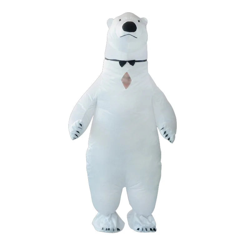 Polar Bear Inflatable Costume New Christmas Holiday Party Performance Atmosphere Props Cartoon Clothes for All Ages