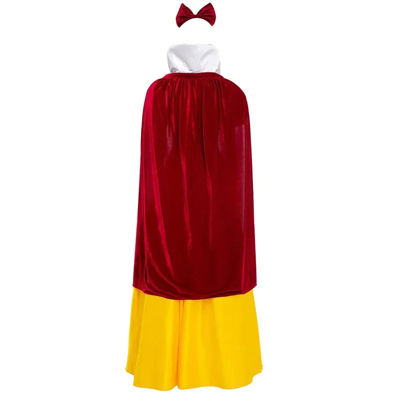 White Cosplay Costume Princess White Snow Cartoon Dress Petticoat Adult Plus size For Women Halloween Party
