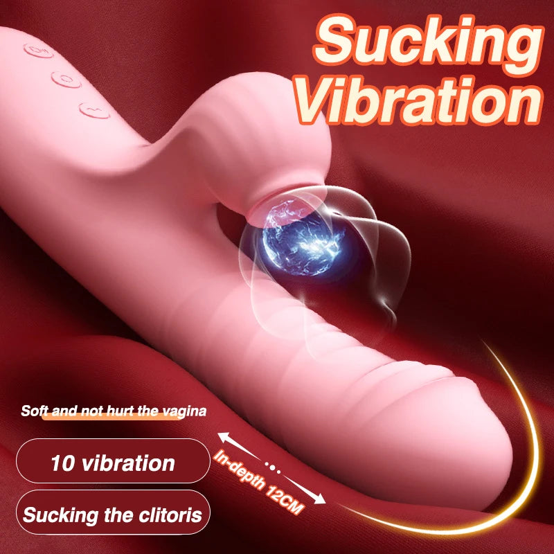 20 Speed Sucking Vibrators G Spot Dildos Vibrators 2 in 1 Adult Women Sex Toys Clitoral Sucker Clitoris Stimulator Massager 18+