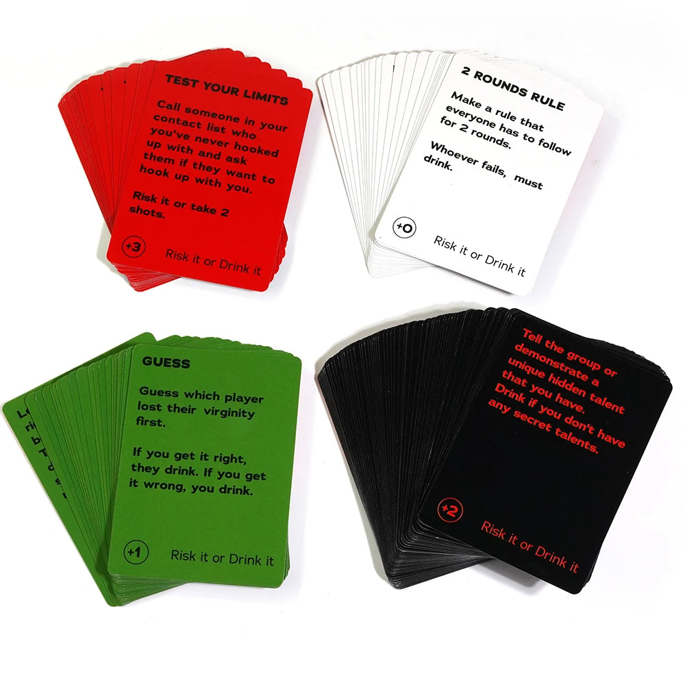 Risk It Or Drink It Fun Party Game For College Card Game Drinking Game Pregame Night Hilarious Dares Challenges Questions Adults