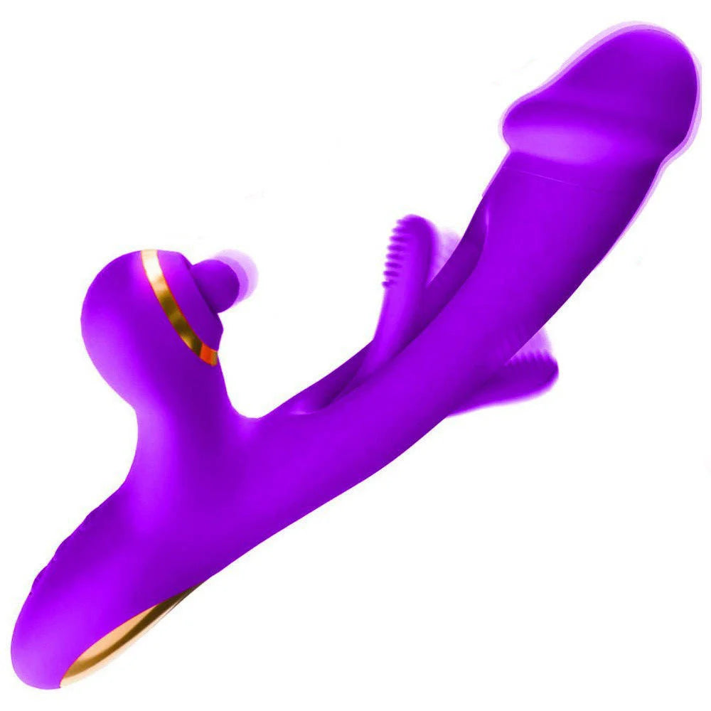 Super Powerful Double-Paddling Vibrator Female Impact Massage Fake Penis Clitoris Stimulator G-spot Massager Adult Toy