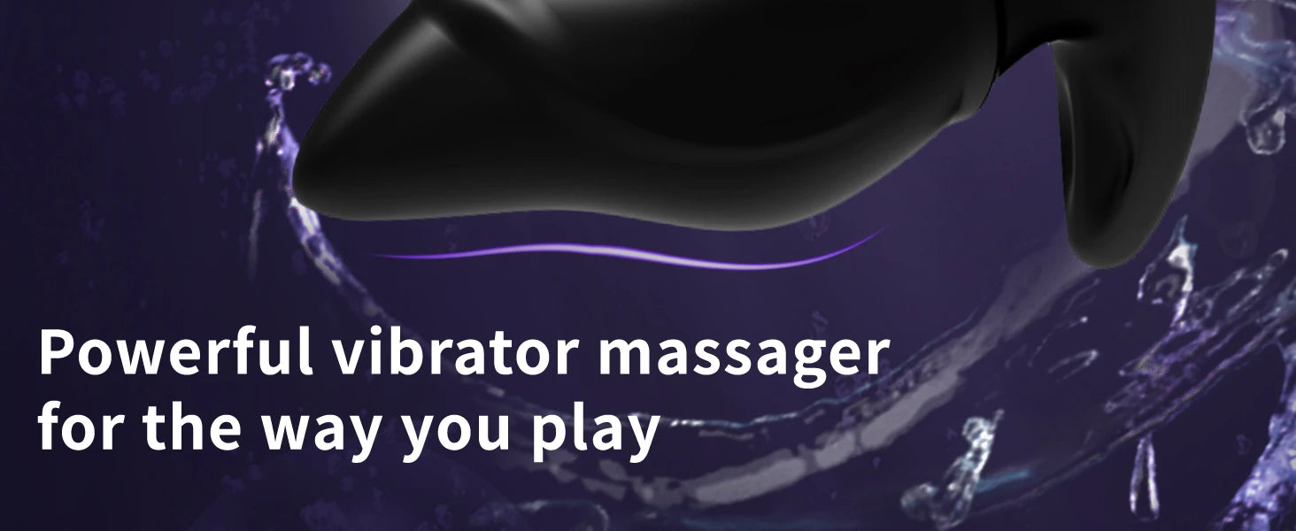 Anal Plug Vibrator Remote Control Butt Plug 10 Speed Vibrating Safer Adult Products Masturbation Sex Toy for 18 Men & Women