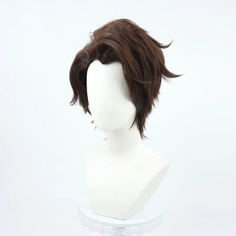 Adam Cosplay Costume Anime Hazzbin Cartoon Hotel Adam Costume Disguise for Men Women Robe Dress Wig Headgear Halloween Carnival