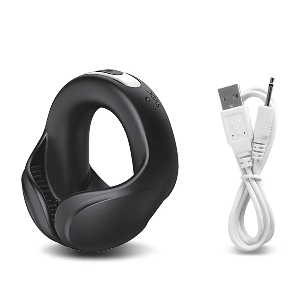 Vibrating Cock Ring Cockring Sex Toys for Men Couple Delay Ejaculation Chastity Testicles Massager Penis Vibrators for Adults 18