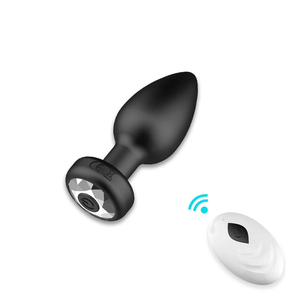Anal Plug Vibrator for Men Butt Plug Portable Massager Wireless Remote Control Dildo Vibration Sex Toys for Male Adult Toys 18+