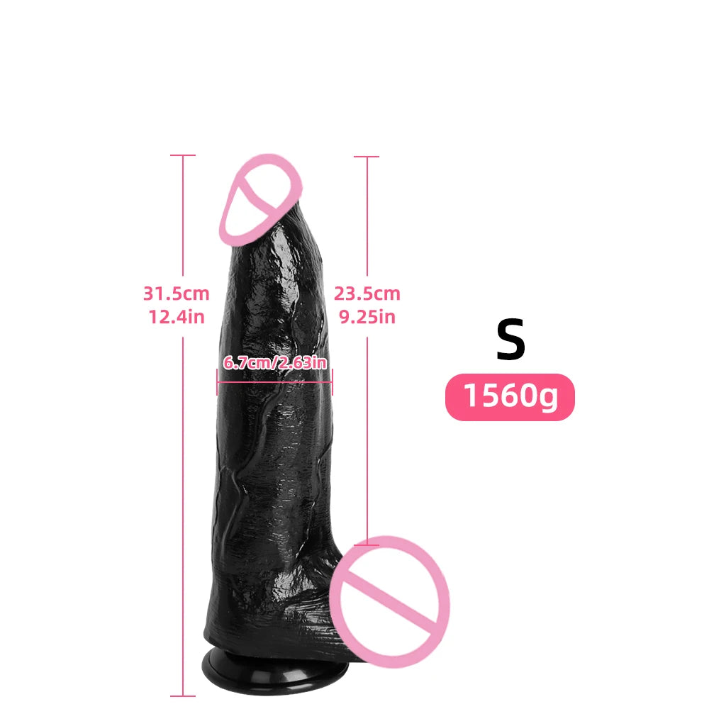 43.5cm Giant Anal Plug Oversized Dildo Anal Dilator Male and Female Masturbators Anal Stimulation Prostate Massage Adult Sex Toy