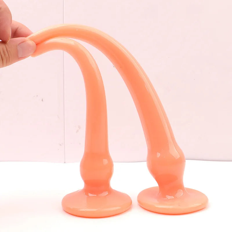 Long Anal Dildo Ass Butt Plugs with Suction Cup Prostate Massager Anal Plug Buttplug Anus Sex Toys Anal Stimulator Sex Product