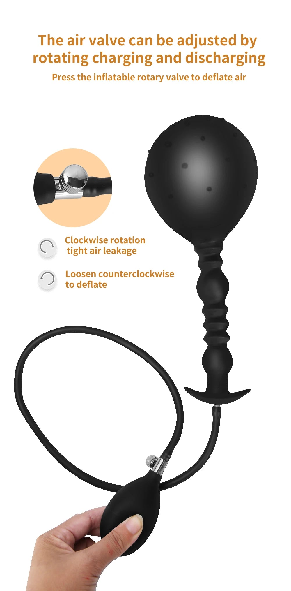 BDSM Vibrator Inflatable Anal Plug Huge Butt Plug Dildo Pump Vaginal Anus Expansion Prostate Massager Sex Toys for Woman Men Gay