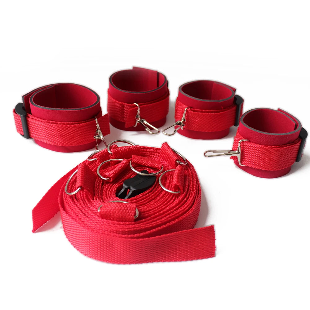 Adult Games Erotic Sex Toys For Woman Men Couples Slave Handcuffs Nylon BDSM Equipment Bondage Restraints Fetish Sex Products
