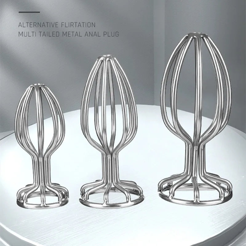 Anal Plug Hollow Stainless Steel Metal Butt Plug Prostate G Spot Massager Stimulator Hollow out Anal Sex Toys Dildo for anal