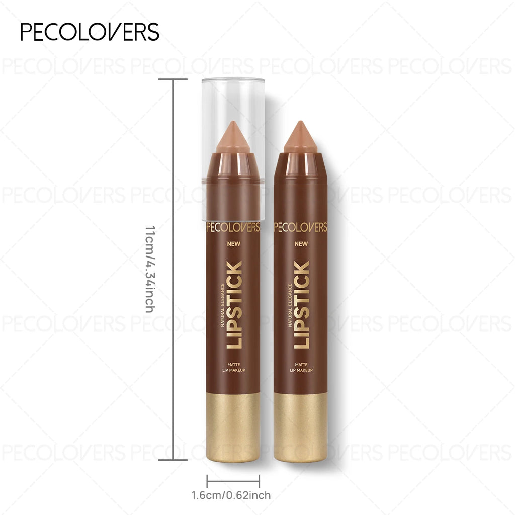 1PC 2-in-1 Lip Liner & Lipstick - Matte Texture,  Great for Lip Contouring, Perfect for Autumn and Winter Looks