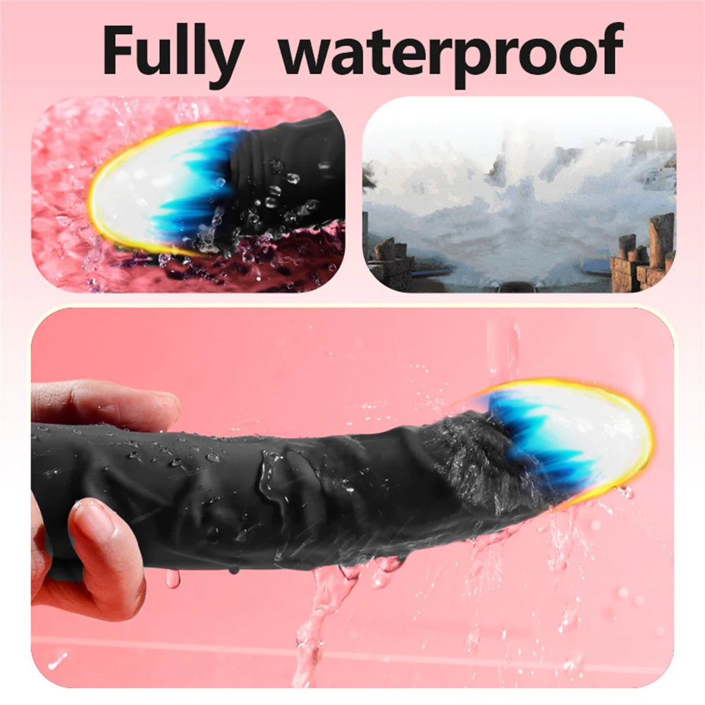 Big Dildo Vibrator Realistic Penis G-Spot Vagina Clitoris Stimulator Nipples Massage Female Masturbator Sex Toys for Women