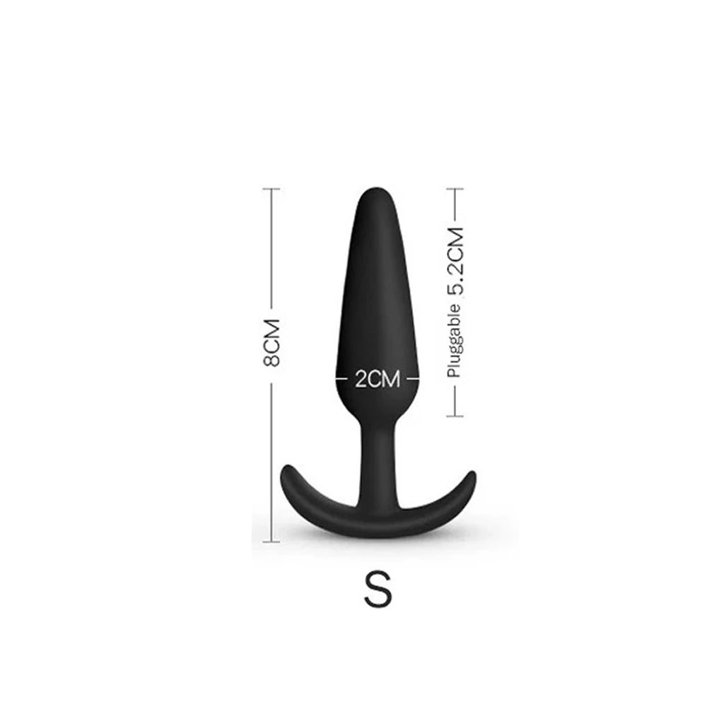 3 Different Size Anal Plug Soft Silicone Anal Butt Plug Stimulator Adult Sex Toys for Men/Women Prostate Massager Anal Trainer