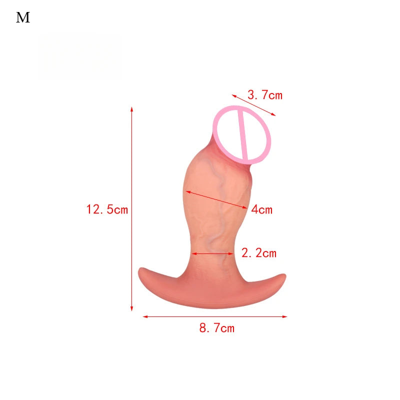 Huge Realistic Dildo Sex Toys G-Spot Anal Plug Butt Plug Dildo Premium Silicone Prostate Massager Anal Training for women men