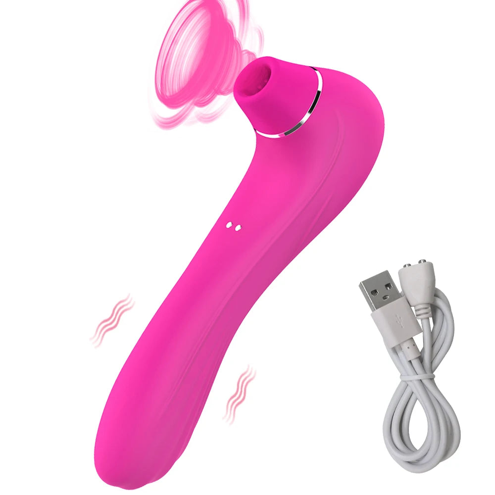 Sucking Vibrator for Women Clitoris Stimulator Female Nipple Oral Blowjob Vacuum Vibrating Clit Sucker Adult Sex Toys for Women
