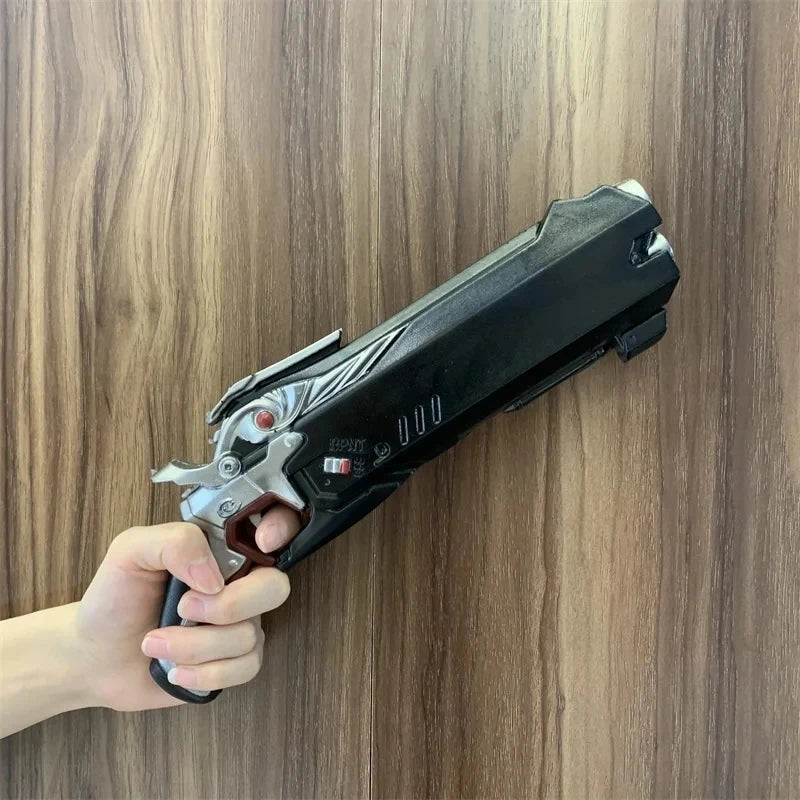 Revolver Guns Model Prop No Shotting Weapons Cosplay Laser Rifle Gun Safety PU Rubber Halloween Gift Toys