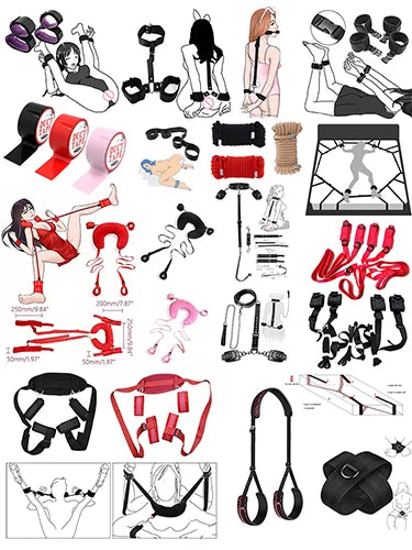 Play Bondage Uniform Erotic Lingerie Hot Sexy Hollow Underwear for Women Open Anal BDSM Role Maid Cosplay Costumes Outfit Set