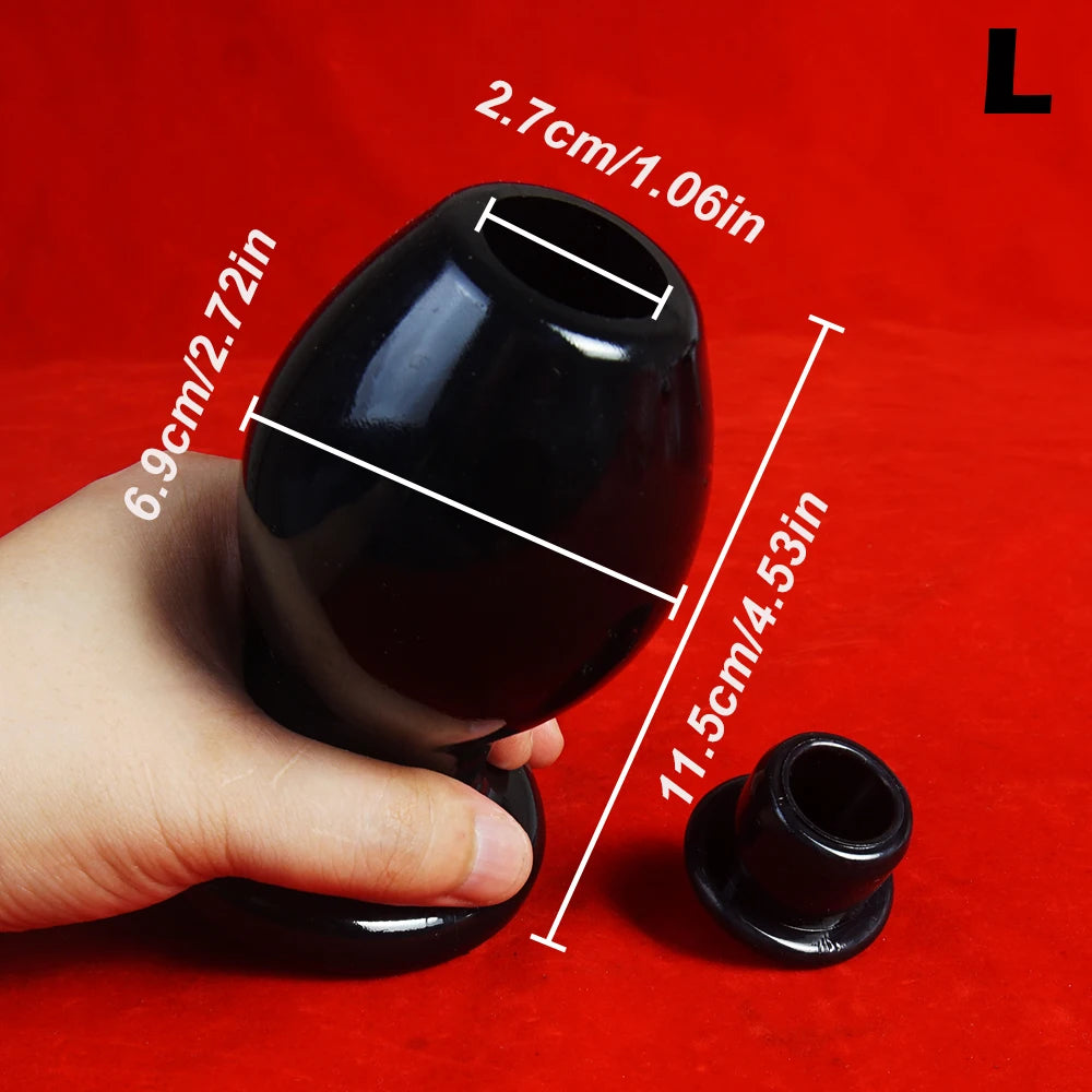 Full Access Peeker Hollow Anal Tunnel Dilator Stretcher Anus Ass Butt Plug,Analplug Buttplug Butplug with Stopper,Sex Toys