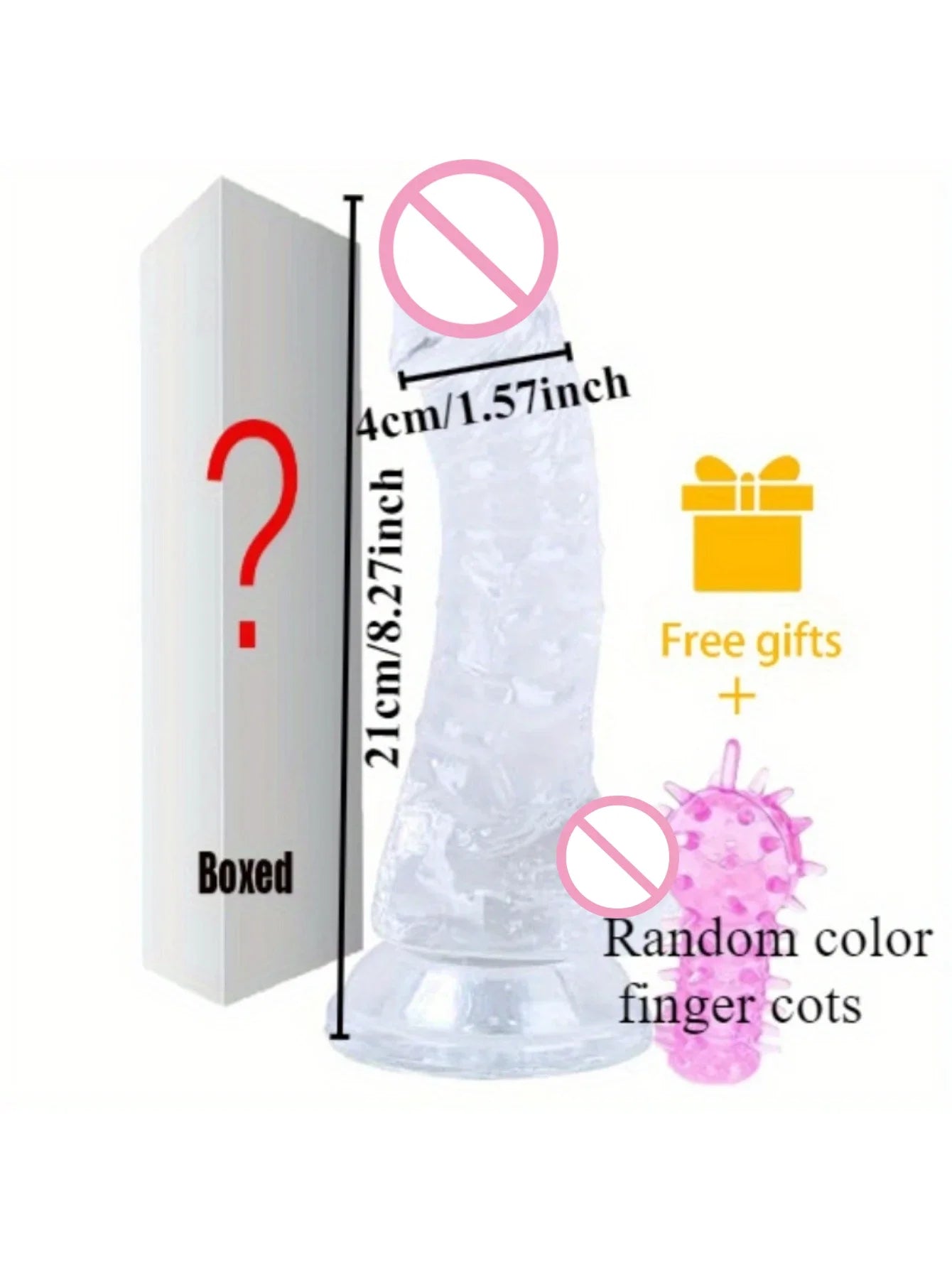 Realistic Transparent Jelly Dildos G-Spot Masturbation Sex Toy for Women Masturbator Vagina Wiht Strong Cup Ddildo Penis Adult18