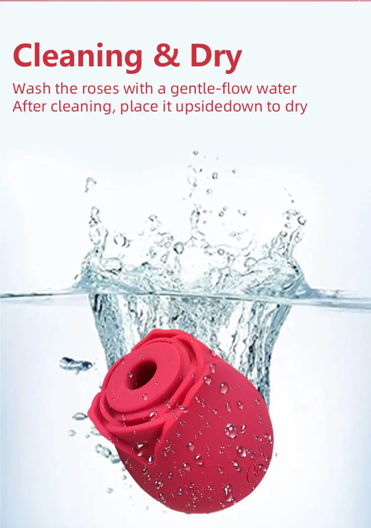 Rose Toy for Women Vibrator Vagina Intimate Nipple Sucker Oral Licking Clitoris Stimulation Powerful Sex Toys for Female
