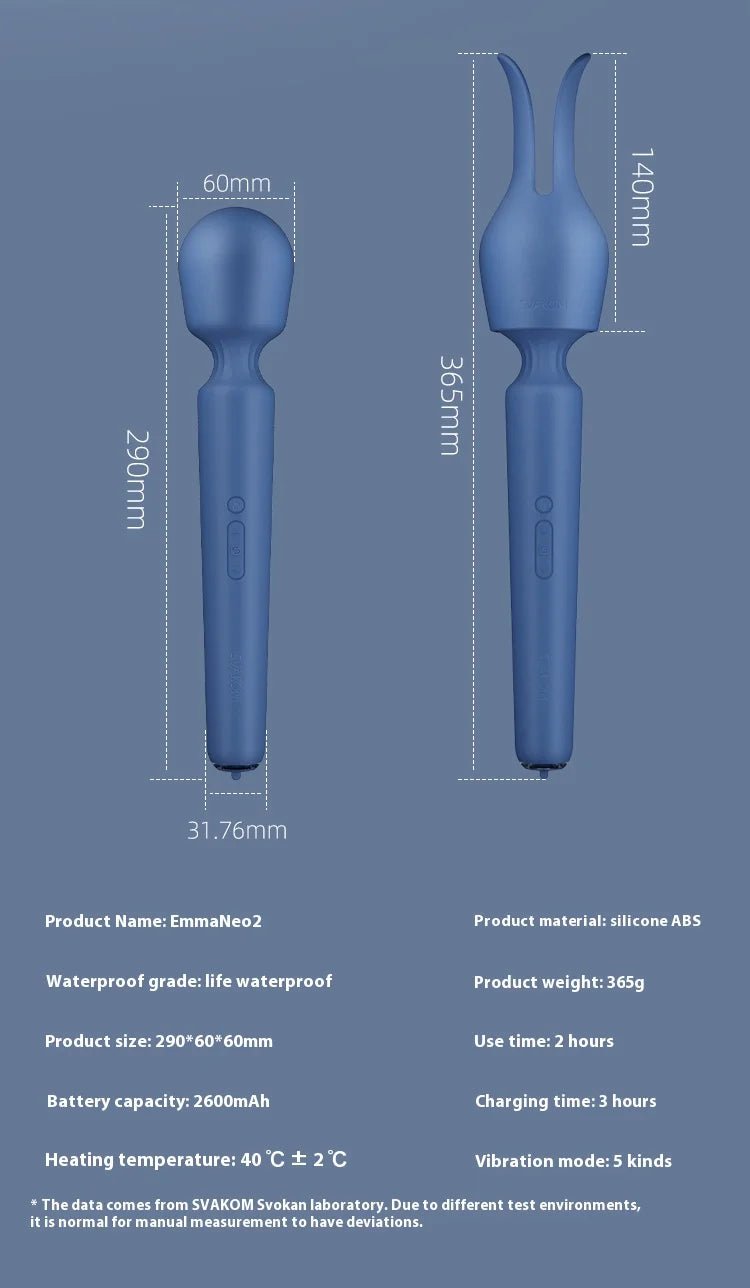 Big AV stick female clitoral stimulation orgasm silicone massage stick super power intelligent heating large vibrator Magic wand