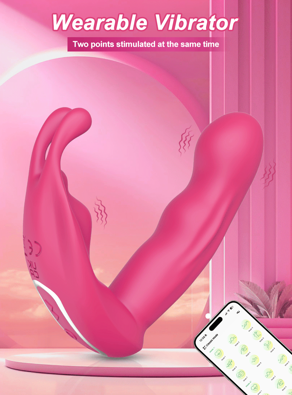 Penetration Vagina Vibrator Female Clitoris Stimulator Dildo Vibrator Sex Toy Wearable Panties Vibrator Adult Sex Toys for Women