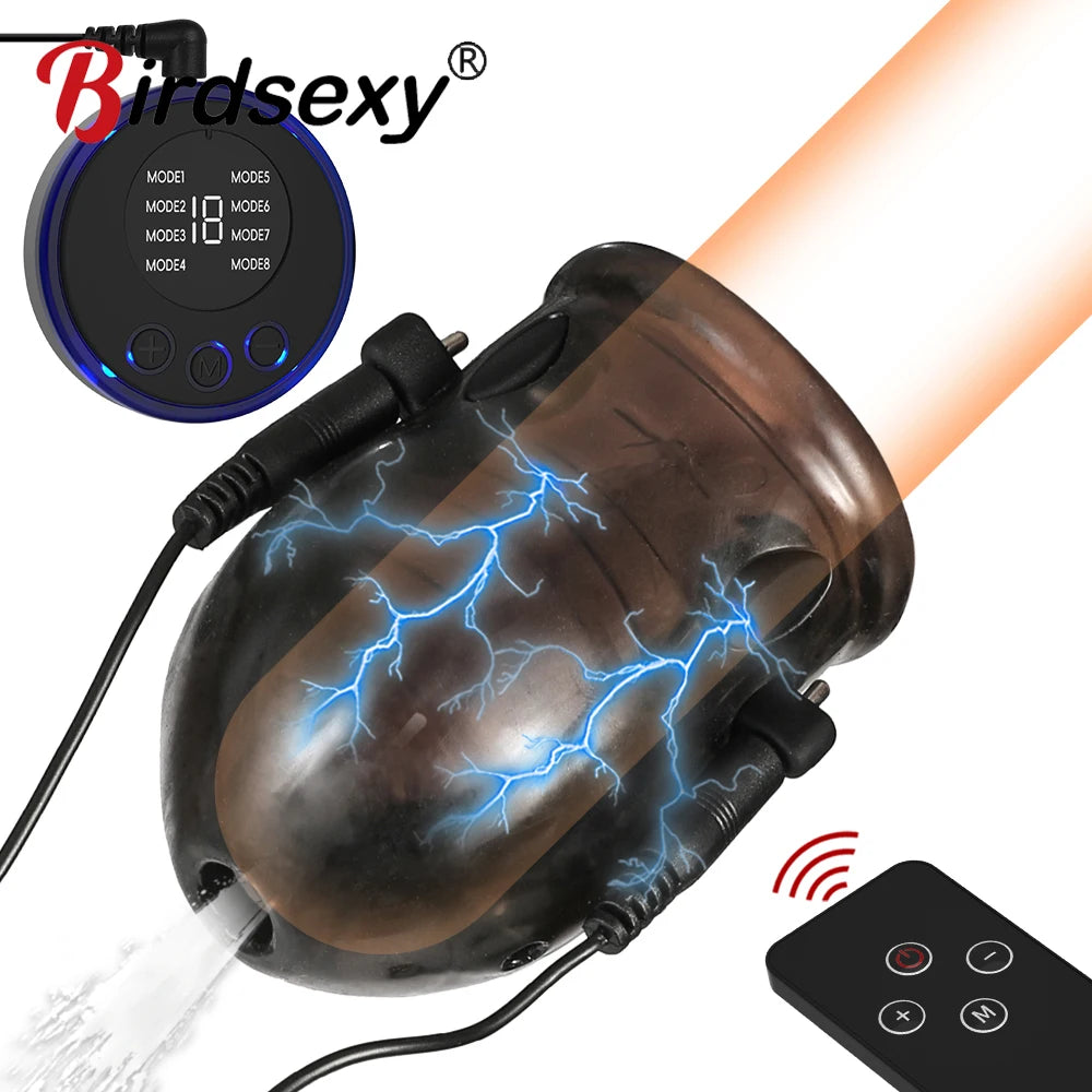 Glans Vibrator Penis Enlargerment Trainer Vibrator Masturbators for Men 10 Speeds Glans Stimulater Massager Adult Sex Toys