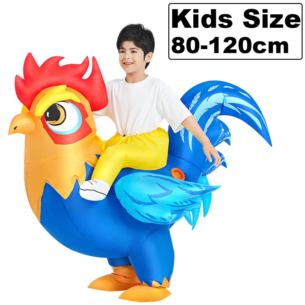 HOT Anime Dinosaur Inflatable Costume Party Mascot Costumes Suit Disfraz Cosplay Halloween Costumes For Adult Kids Dress
