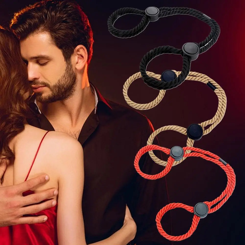 Adjustable Erotic Slave Bdsm Bondage Restraint Rope Handcuffs Wrist Flirting Fetish Adults Games Sex Toys For Women Men Sex Shop