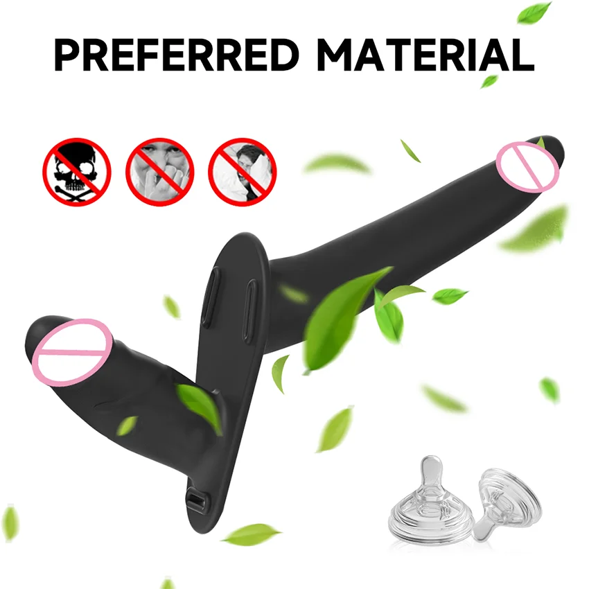 Wearable Double Vibrators Penetration G-Spot Strap On Dildo Panties for Lesbian Vagina Massager Couples Sex Toys Adult Products