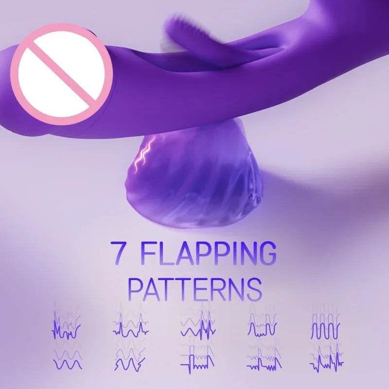 Super Powerful Double-Paddling Vibrator Female Impact Massage Fake Penis Clitoris Stimulator G-spot Massager Adult Toy