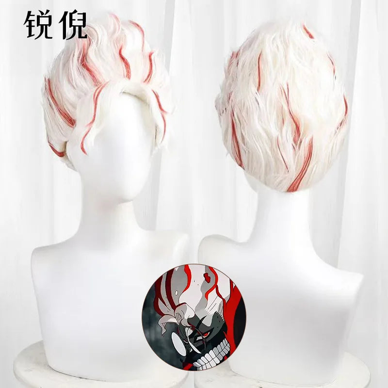 Dandadan Okarun Ken Takakura Cosplay Costume Wig Turbo Granny Powers Black Collar Uniform Curly Short Hair Halloween Party Suit