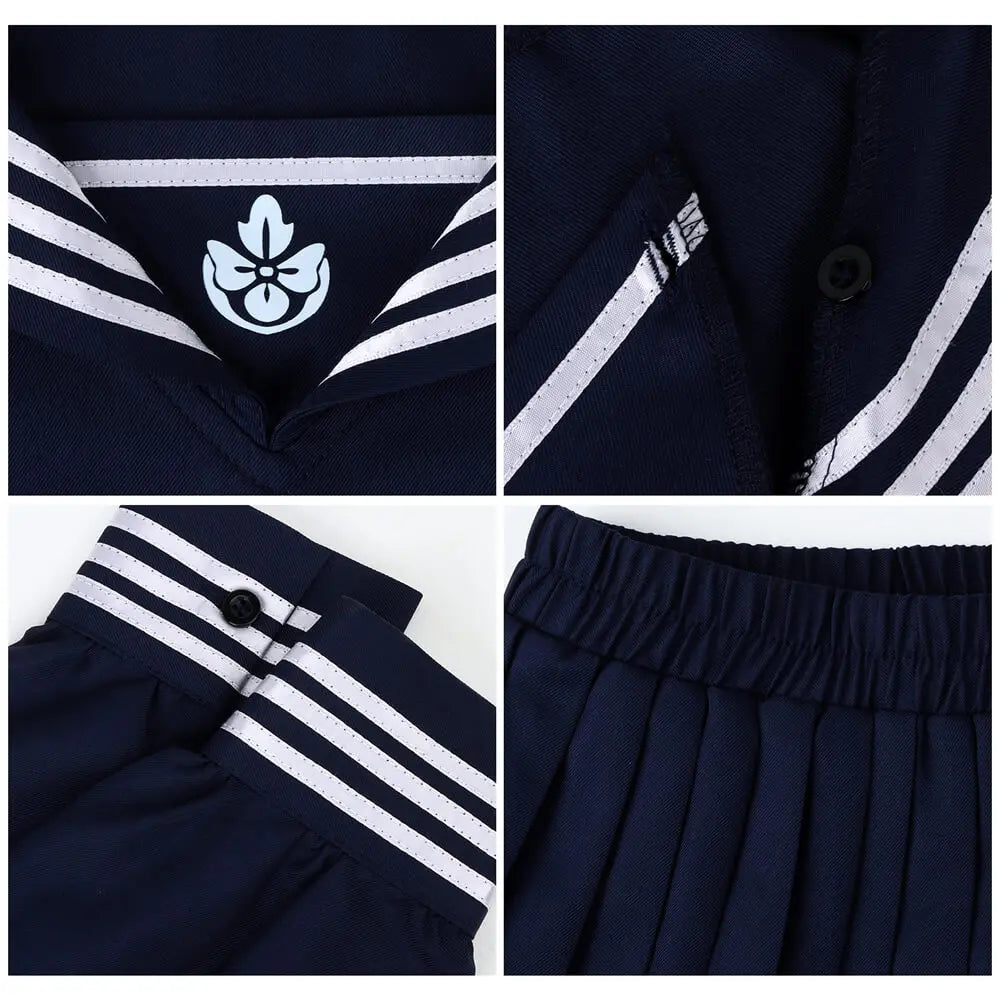 Game Hinako Shimizu Cosplay Costume Silent Women's School Uniform Hill Hallowen Party RolePlay Tops Skirt Tie Socks Takerlama