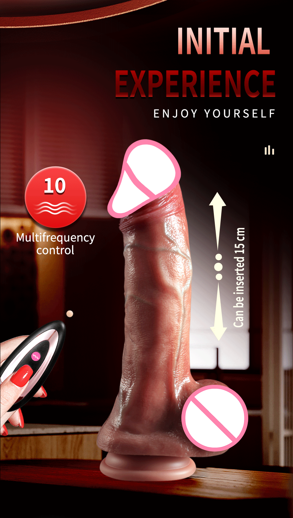 8.86 inch Realistic Dildo Vibrators Adult Sex Toys for Women with Thrusting Swing Vibration G Spot Clitoral Anal Stimulation