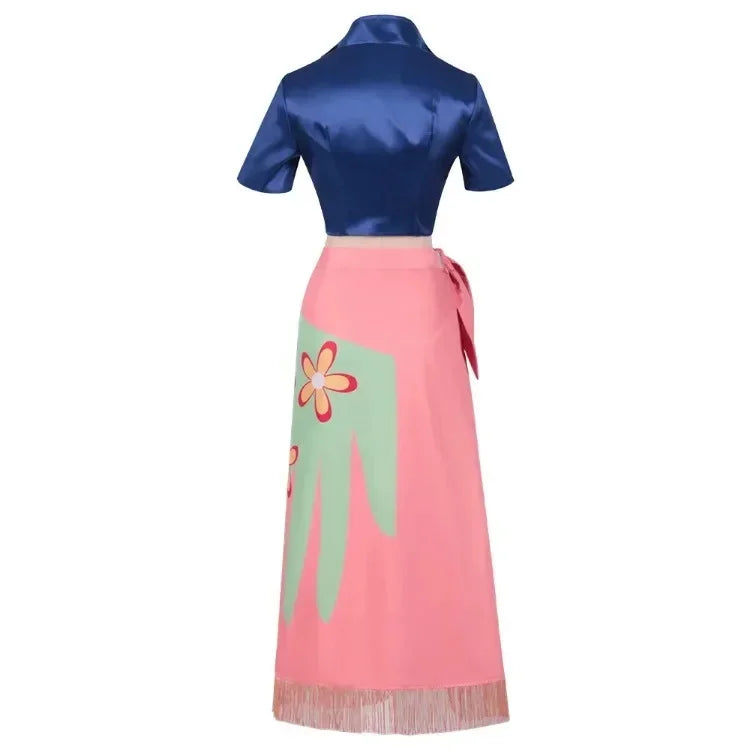 Nico Robin Cosplay Costume Dress Outfits Anime Cosplay Costume Glasses Wig Suit Costumes For Girl Halloween Carnival Party Suit