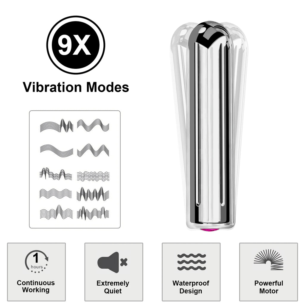 Powerful Bullet Vibrators for Women USB Charging 10 Modes Nipple Clitoris Stimulator Mini Vibrator Female Sex Toys for Adults